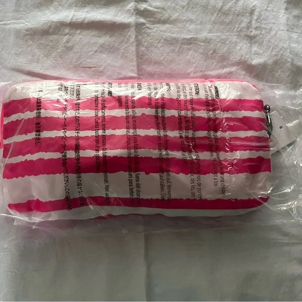 NWT Lug Magenta & White Striped Puddle Jumper, Packable Backpack